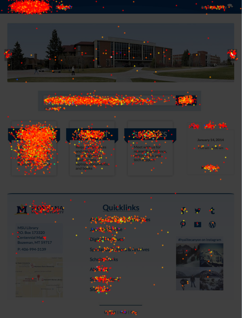 Montana-State-University-MSU-Library- homepage-click-data